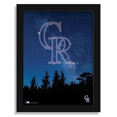 Colorado Rockies 12" x 16" In The Stars Framed Art Print