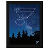 St. Louis Blues 12" x 16" In The Stars Framed Art Print