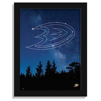 Anaheim Ducks 12" x 16" In The Stars Framed Art Print