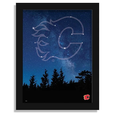 Calgary Flames 12" x 16" In The Stars Framed Art Print