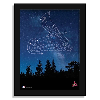 St. Louis Cardinals 12" x 16" In The Stars Framed Art Print