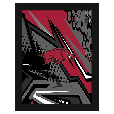 Arkansas Razorbacks 12" x 16" Team Comic Framed Art Print