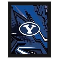 BYU Cougars 12" x 16" Team Comic Framed Art Print