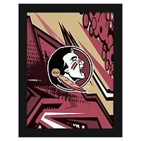 Florida State Seminoles 12" x 16" Team Comic Framed Art Print