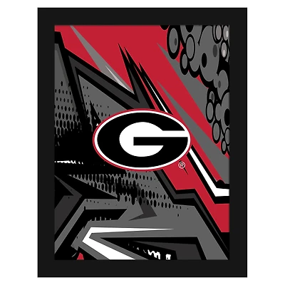 Georgia Bulldogs 12" x 16" Team Comic Framed Art Print