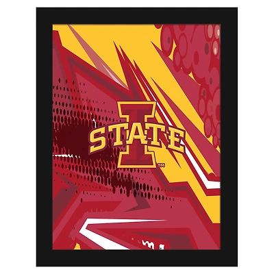 Iowa State Cyclones 12" x 16" Team Comic Framed Art Print