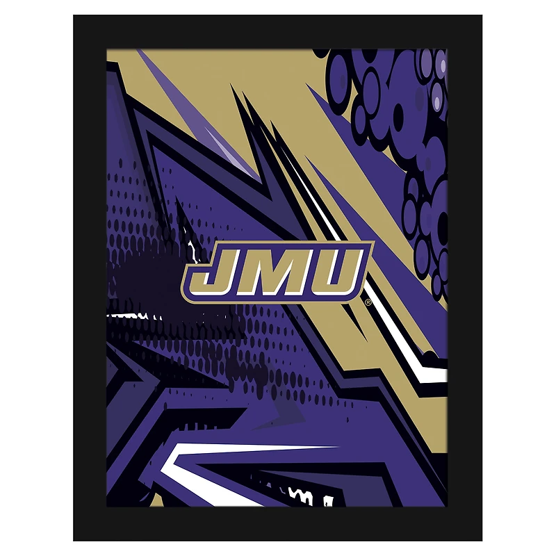 James Madison Dukes 12" x 16" Team Comic Framed Art Print
