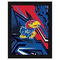 Kansas Jayhawks 12" x 16" Team Comic Framed Art Print