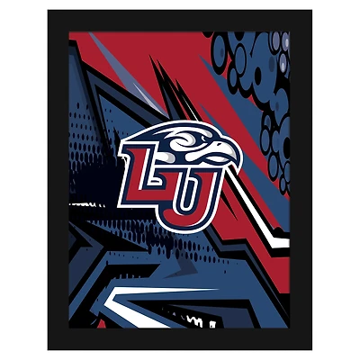 Liberty Flames 12" x 16" Team Comic Framed Art Print