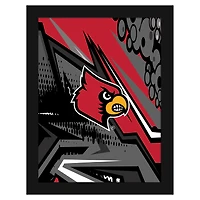 Louisville Cardinals 12" x 16" Team Comic Framed Art Print