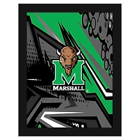 Marshall Thundering Herd 12" x 16" Team Comic Framed Art Print
