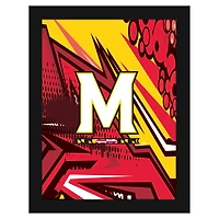 Maryland Terrapins 12" x 16" Team Comic Framed Art Print