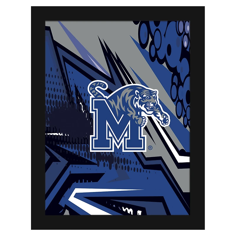 Memphis Tigers 12" x 16" Team Comic Framed Art Print