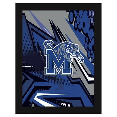 Memphis Tigers 12" x 16" Team Comic Framed Art Print