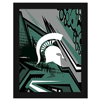 Michigan State Spartans 12" x 16" Team Comic Framed Art Print