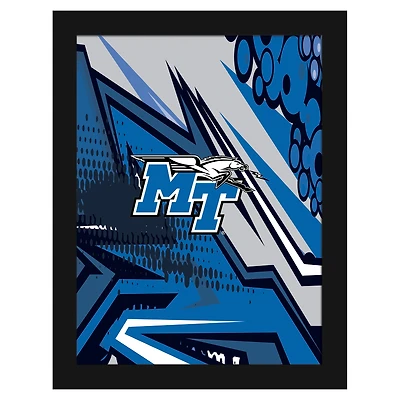 MTSU Blue Raiders 12" x 16" Team Comic Framed Art Print