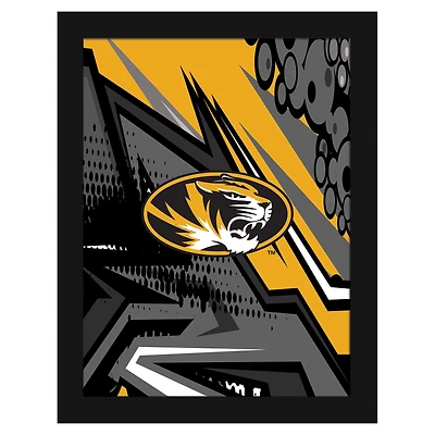 Missouri Tigers 12" x 16" Team Comic Framed Art Print