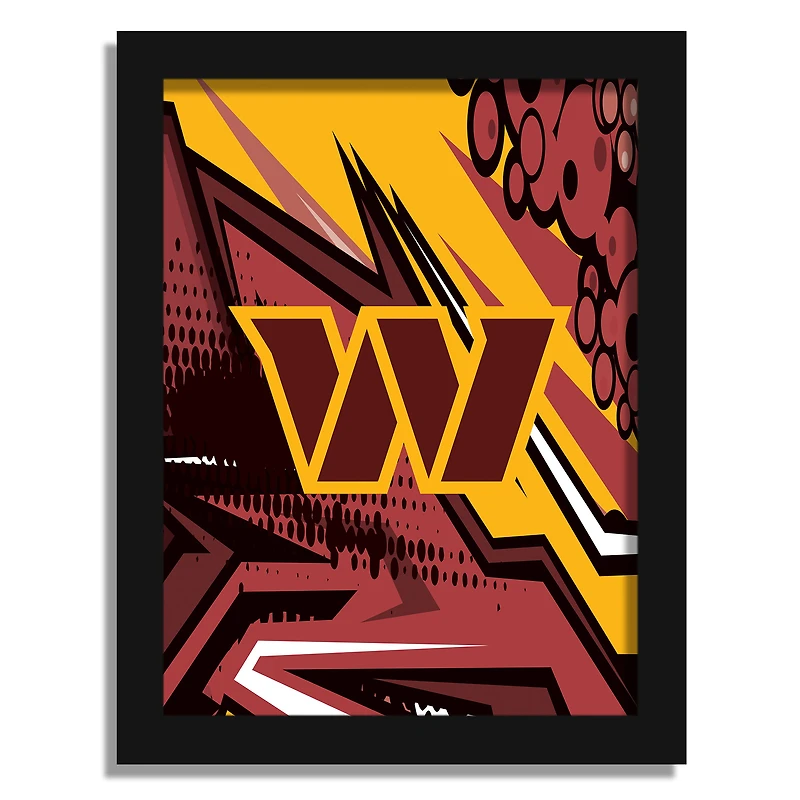 Washington Commanders 12" x 16" Team Comic Framed Art Print
