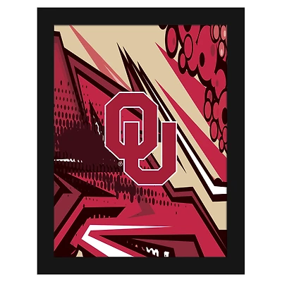 Oklahoma Sooners 12" x 16" Team Comic Framed Art Print