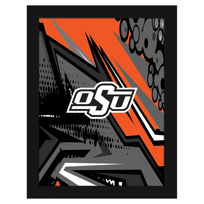 Oklahoma State Cowboys 12" x 16" Team Comic Framed Art Print