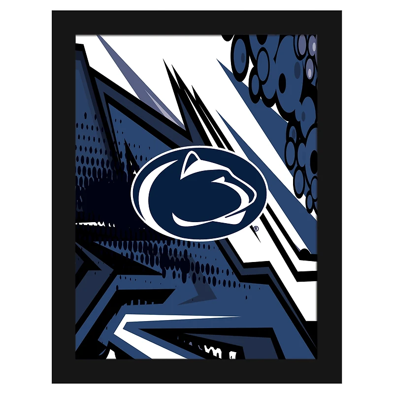 Penn State Nittany Lions 12" x 16" Team Comic Framed Art Print