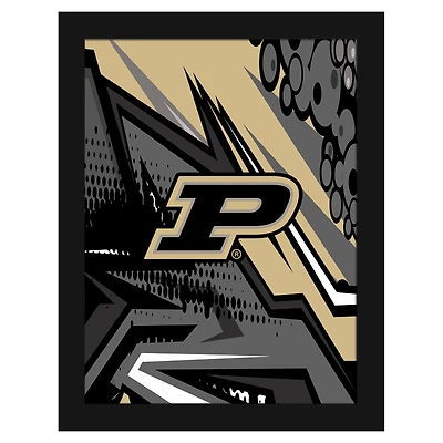 Purdue Boilermakers 12" x 16" Team Comic Framed Art Print