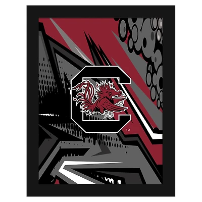 South Carolina Gamecocks 12" x 16" Team Comic Framed Art Print