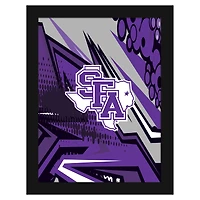 Stephen F Austin Lumberjacks 12" x 16" Team Comic Framed Art Print