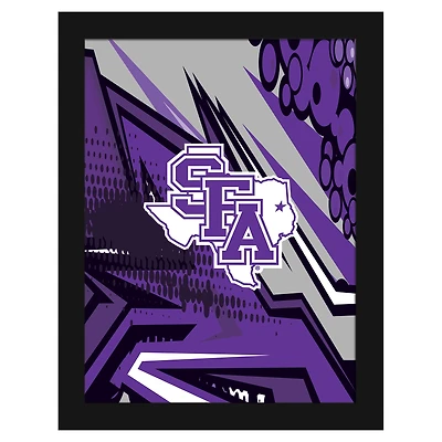 Stephen F Austin Lumberjacks 12" x 16" Team Comic Framed Art Print