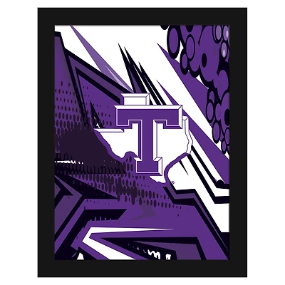 Tarleton State Texans 12" x 16" Team Comic Framed Art Print