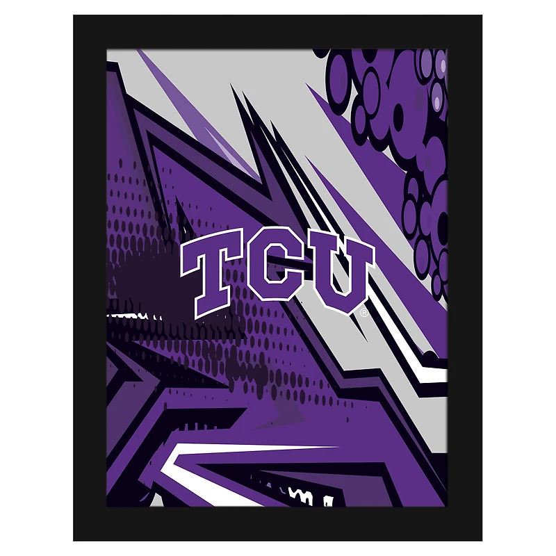 TCU Horned Frogs 12" x 16" Team Comic Framed Art Print