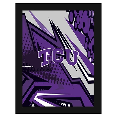 TCU Horned Frogs 12" x 16" Team Comic Framed Art Print