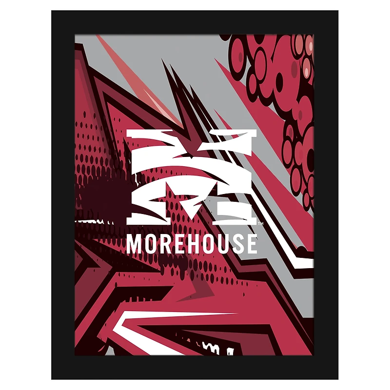 Morehouse Maroon Tigers 12" x 16" Team Comic Framed Art Print