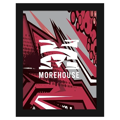 Morehouse Maroon Tigers 12" x 16" Team Comic Framed Art Print