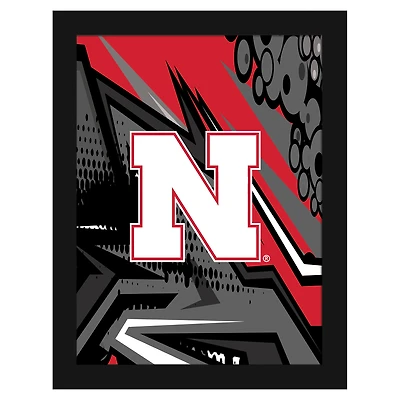 Nebraska Huskers 12" x 16" Team Comic Framed Art Print