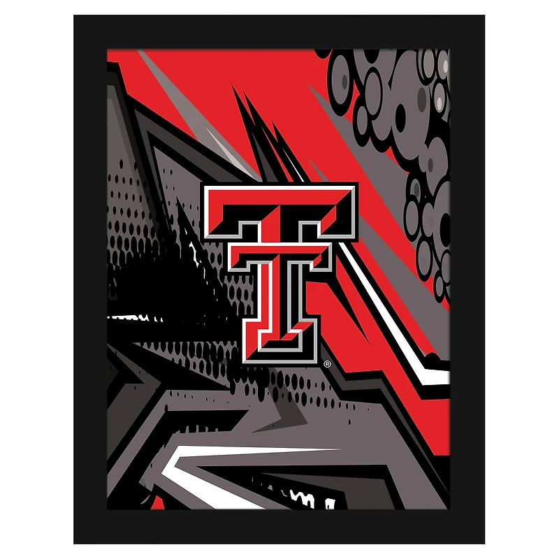 Texas Tech Red Raiders 12" x 16" Team Comic Framed Art Print