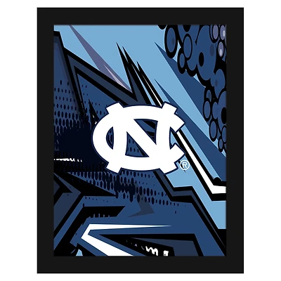 North Carolina Tar Heels 12" x 16" Team Comic Framed Art Print