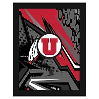 Utah Utes 12" x 16" Team Comic Framed Art Print