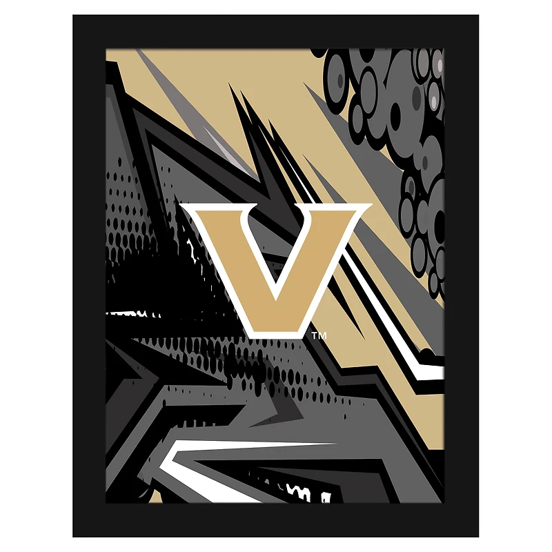 Vanderbilt Commodores 12" x 16" Team Comic Framed Art Print