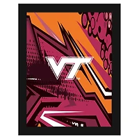 Virginia Tech Hokies 12" x 16" Team Comic Framed Art Print