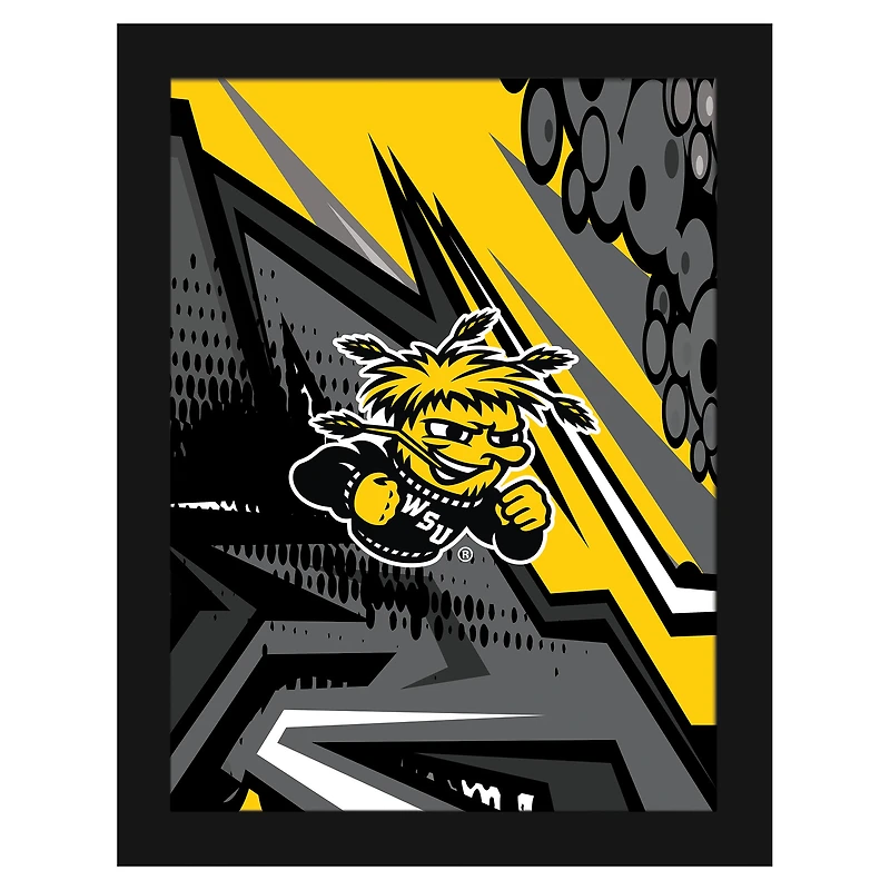 Wichita State Shockers 12" x 16" Team Comic Framed Art Print