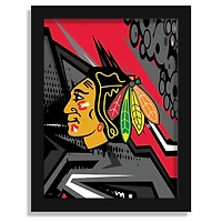 Chicago Blackhawks 12" x 16" Team Comic Framed Art Print