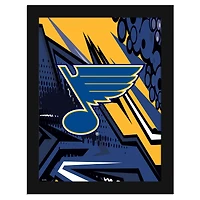 St. Louis Blues 12" x 16" Team Comic Framed Art Print