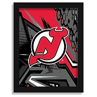 New Jersey Devils 12" x 16" Team Comic Framed Art Print