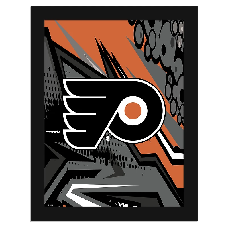 Philadelphia Flyers 12" x 16" Team Comic Framed Art Print