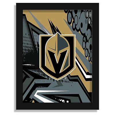 Vegas Golden Knights 12" x 16" Team Comic Framed Art Print