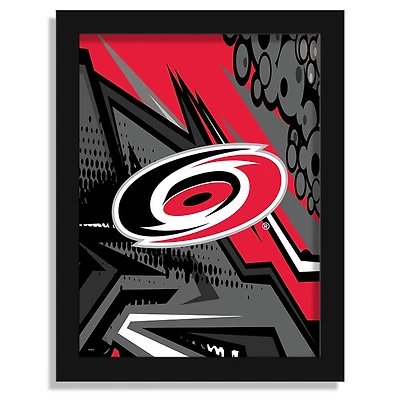 Carolina Hurricanes 12" x 16" Team Comic Framed Art Print