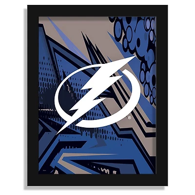 Tampa Bay Lightning 12" x 16" Team Comic Framed Art Print