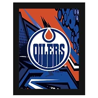 Edmonton Oilers 12" x 16" Team Comic Framed Art Print