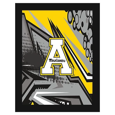 Appalachian State Mountaineers 12" x 16" Team Comic Framed Art Print
